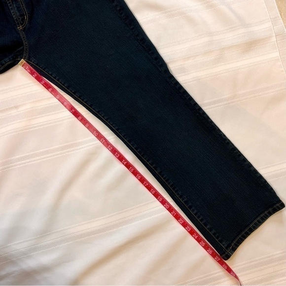 Chico’s Platinum Facet Jeans Blue Sz 1 (8) Short‎ EUC - Picture 6 of 10